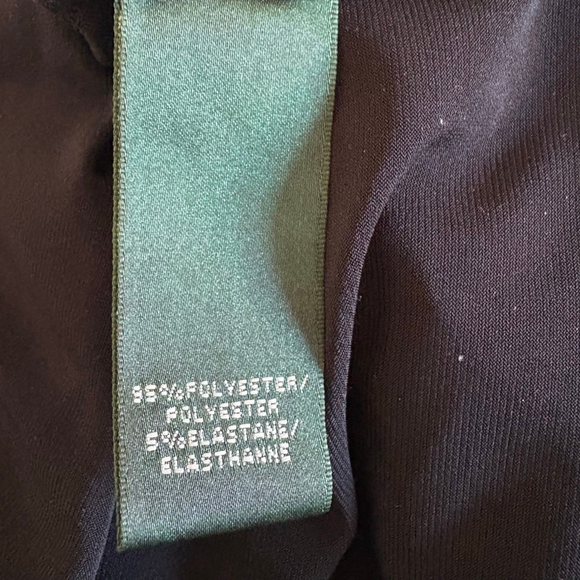 Women's Lauren Ralph Lauren Petites Black Floral Sheath Dress 10P - Picture 11 of 13